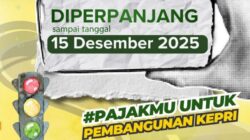 Pemprov Kepri Perpanjang Program Pemutihan Pajak Kendaraan hingga 15 Desember 2025